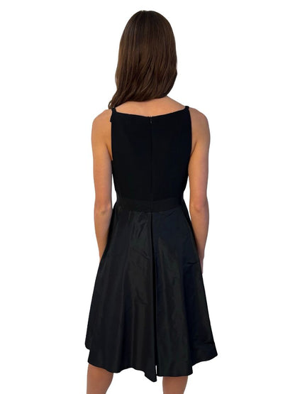 MaxMara Black Bow Waist Dress. Size: 10