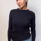Chanel Navy Ribbed Jumper. Size: 36.