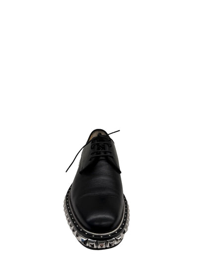 Christian Louboutin Black 'On Stage' Studded Derby Shoes. Size: 39