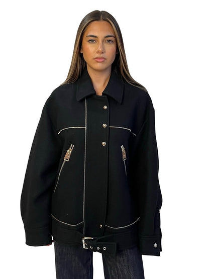 Khaite Black 'Herman' Wool Jacket. Size: XS