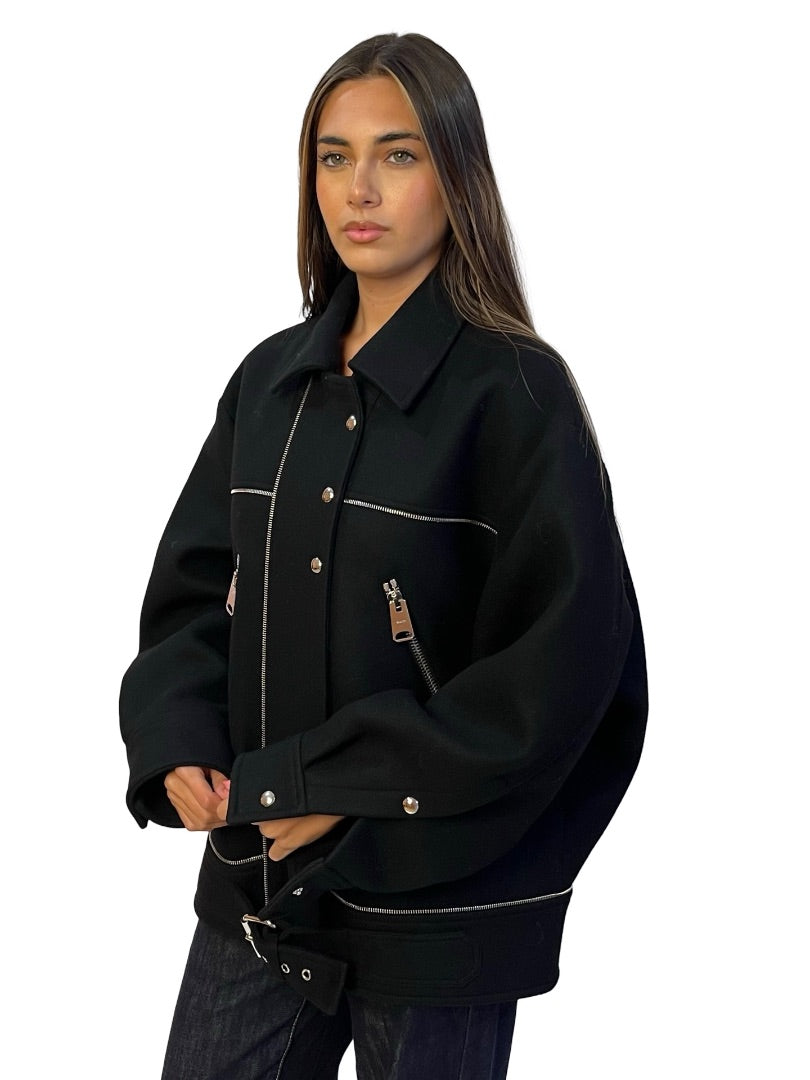 Khaite Black 'Herman' Wool Jacket. Size: XS