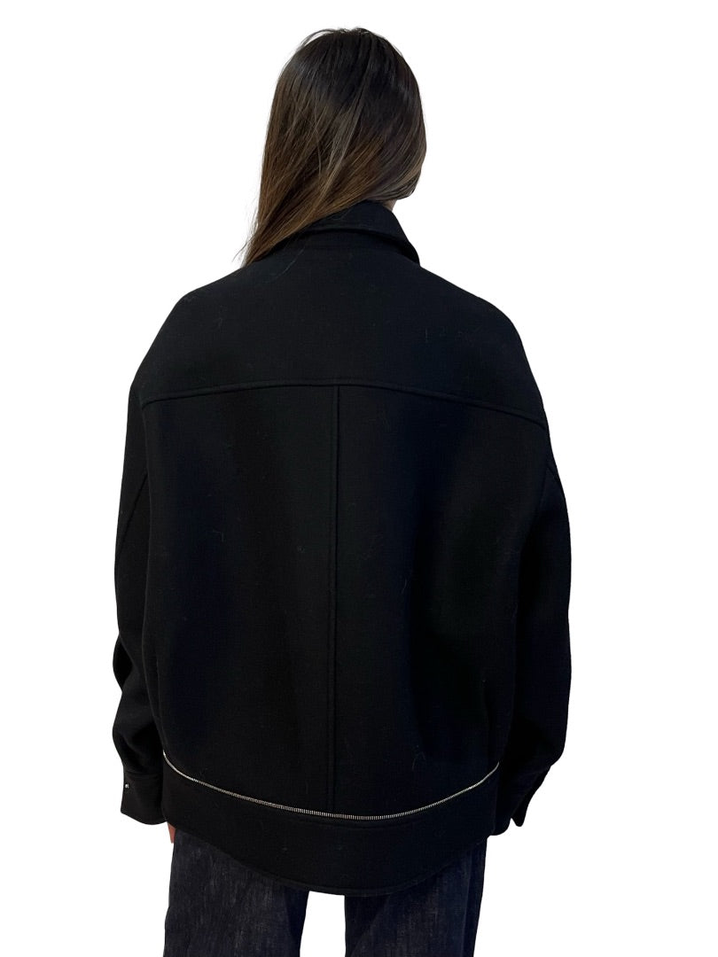 Khaite Black 'Herman' Wool Jacket. Size: XS