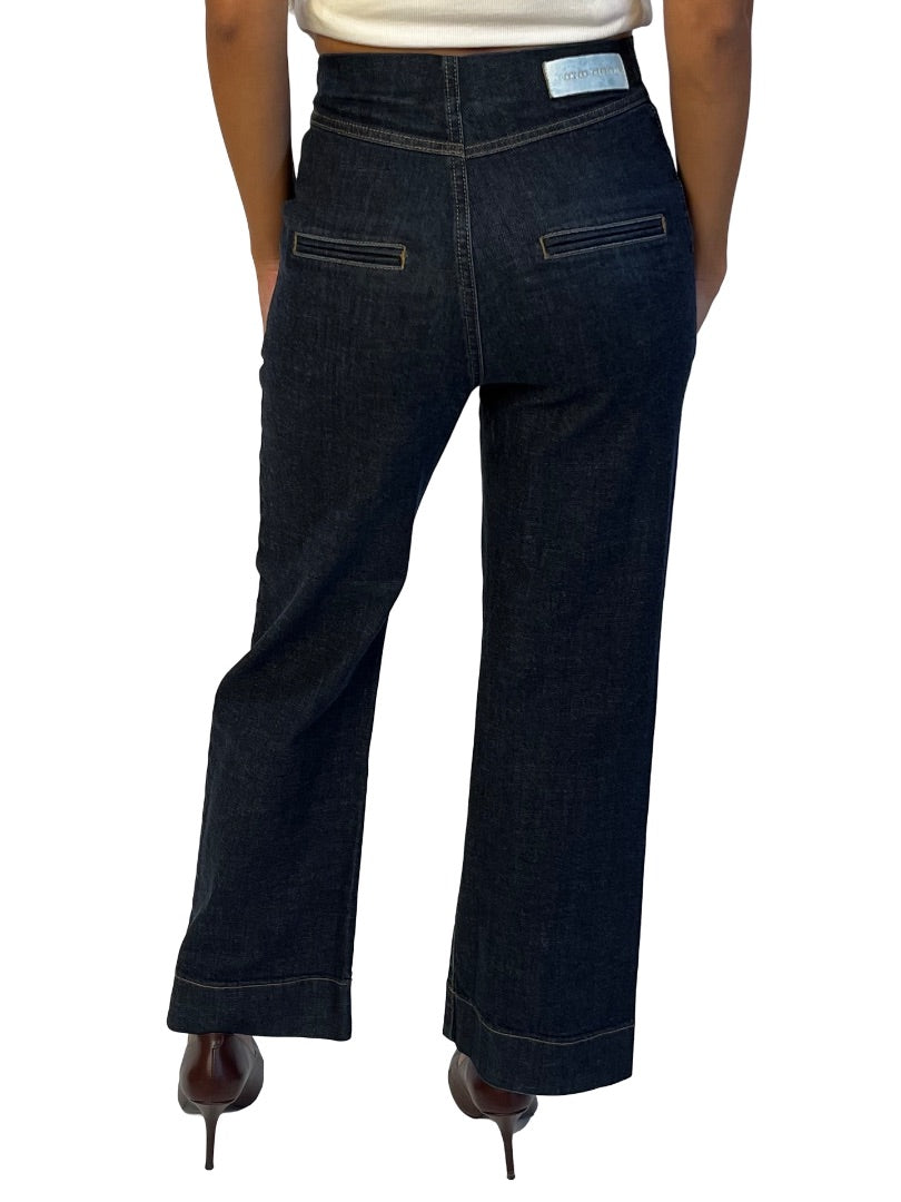 Scanlan Theodore Indigo Cropped Denim Jean. Size: 6