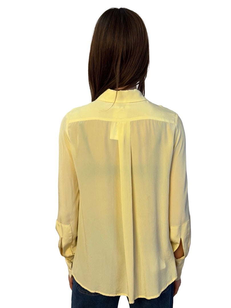 O.P On Parks Yellow Silk Shirt. Size: 6