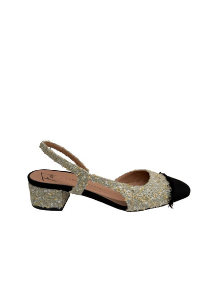 Roberto Festa Sage 'Acanto' Tweed Slingback Cap Toe Pumps. Size: 38