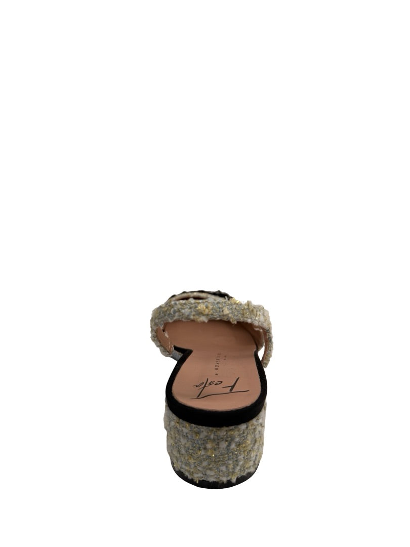 Roberto Festa Sage 'Acanto' Tweed Slingback Cap Toe Pumps. Size: 38