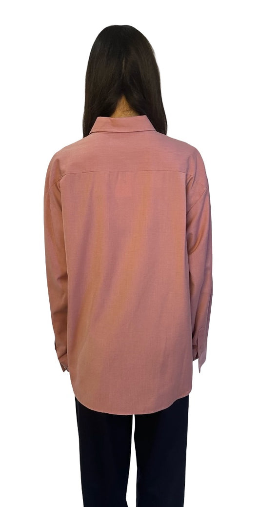 The Frankie Shop Mauve Shirt w/ Opalescent Buttons. Size: M/L