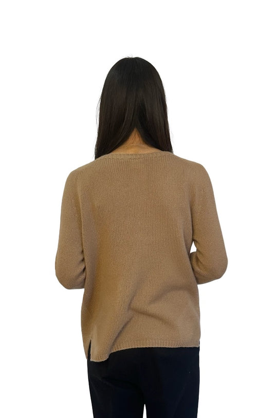 'S MaxMara Brown Cashmere Knit Sweater. Size: M