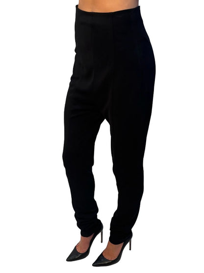 Balmain Black High Waist Pants. Size: 38
