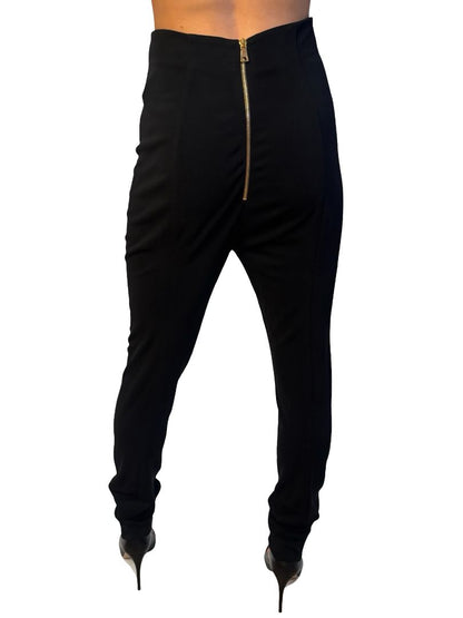Balmain Black High Waist Pants. Size: 38