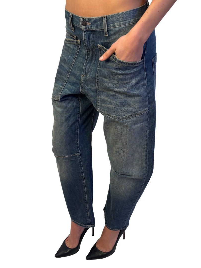 Nili Lotan Vintage Wash Balloon Leg 'Shon' Jean. Size: 25