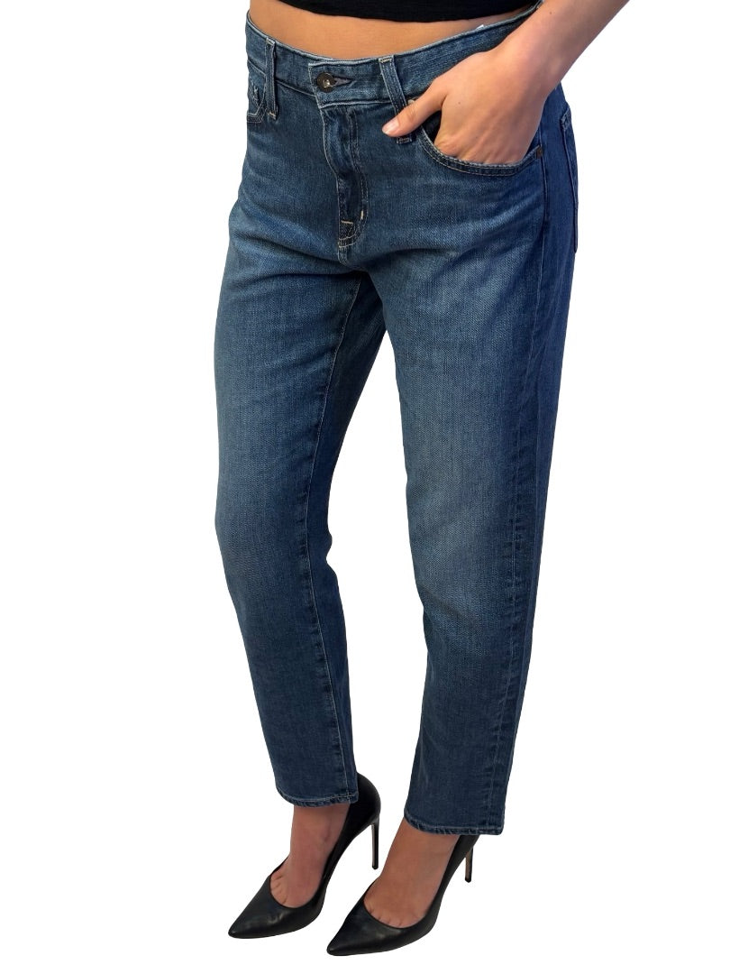 AG Jeans Dark Blue Wash 'Ex Boyfriend' Slouchy Slim Jean. Size: 25