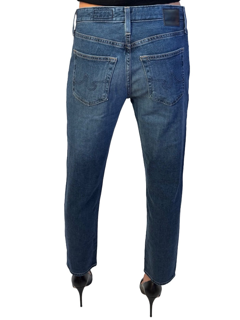 AG Jeans Dark Blue Wash 'Ex Boyfriend' Slouchy Slim Jean. Size: 25