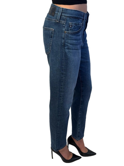 AG Jeans Dark Blue Wash 'Ex Boyfriend' Slouchy Slim Jean. Size: 25