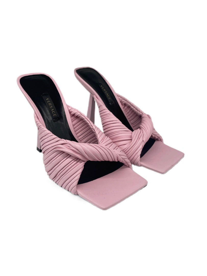 Versace Pink Mule Heels. Size: 38