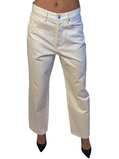 Henne White Wide Leg 'Valentina' Jean. Size: 27