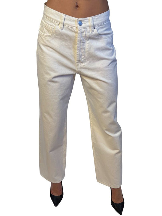 Henne White Wide Leg 'Valentina' Jean. Size: 27