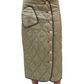 Hyein Seo Green Quilted Skirt. Size: 1