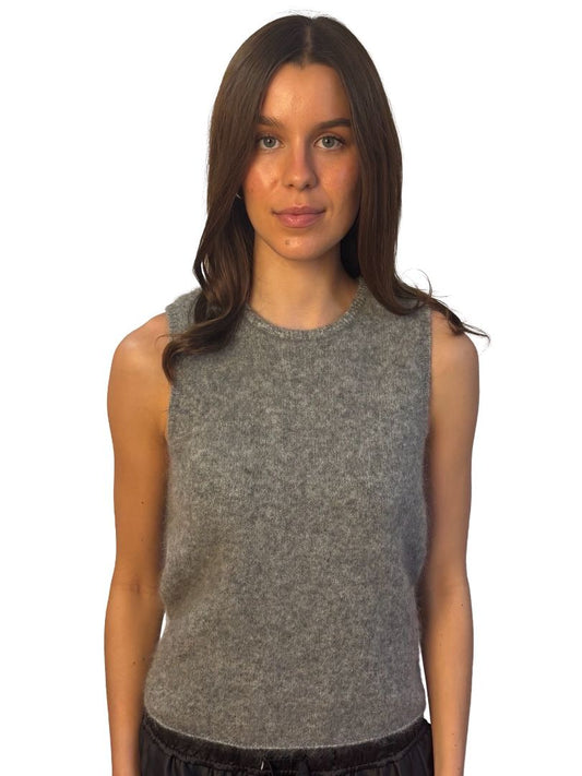 Elka Collective Grey Mohair/Wool Tank. Size: 12