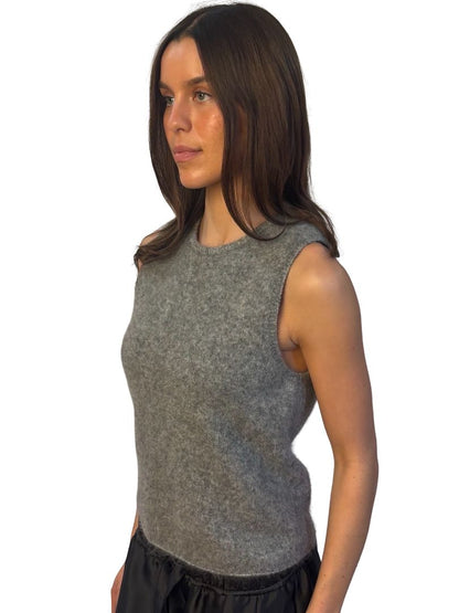 Elka Collective Grey Mohair/Wool Tank. Size: 12