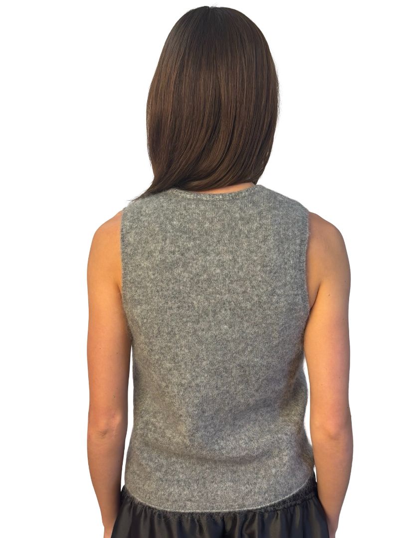 Elka Collective Grey Mohair/Wool Tank. Size: 12