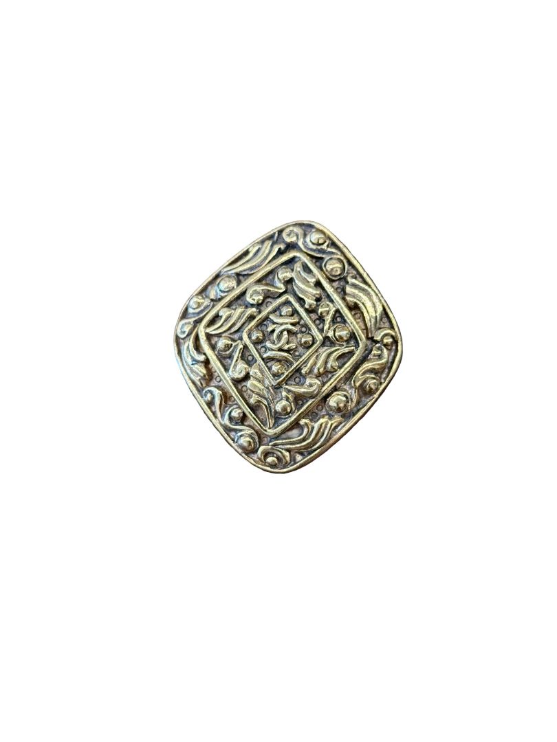 Chanel Gold-toned Brooch.