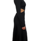 Aje Black Backless Dress. Size: Small