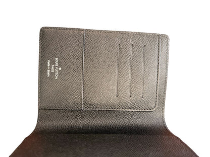 Louis Vuitton Black Taiga Leather Pocket / Passport Organiser.