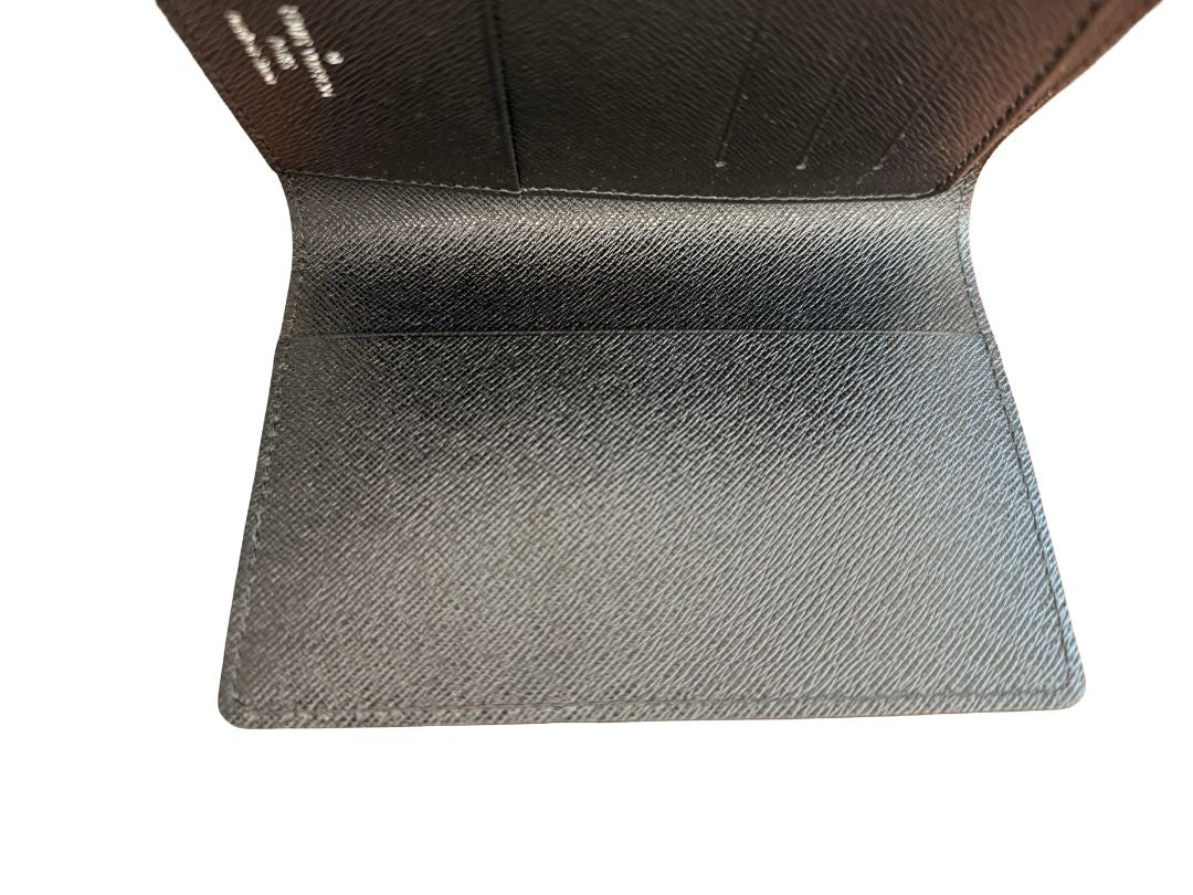Louis Vuitton Black Taiga Leather Pocket / Passport Organiser.