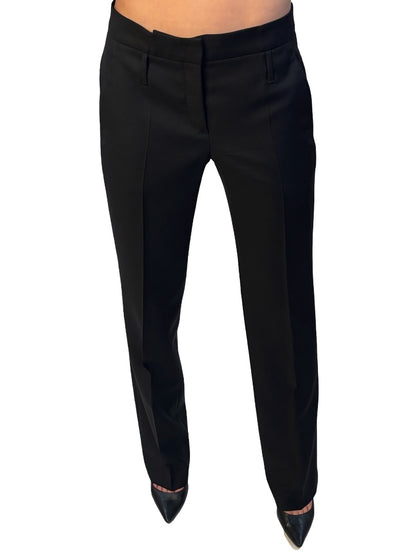 Guinex Black Wool Pleated Trouser. Size: 42