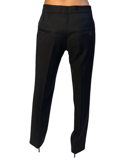 Guinex Black Wool Pleated Trouser. Size: 42