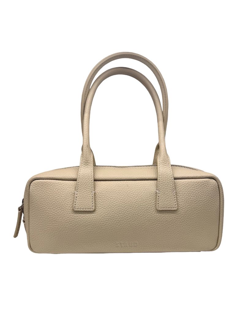 Staud Cream 'Dude' Leather Shoulder Bag.
