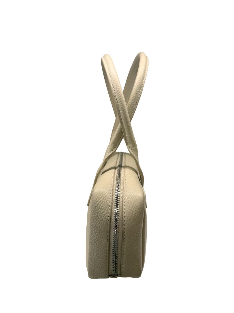 Staud Cream 'Dude' Leather Shoulder Bag.