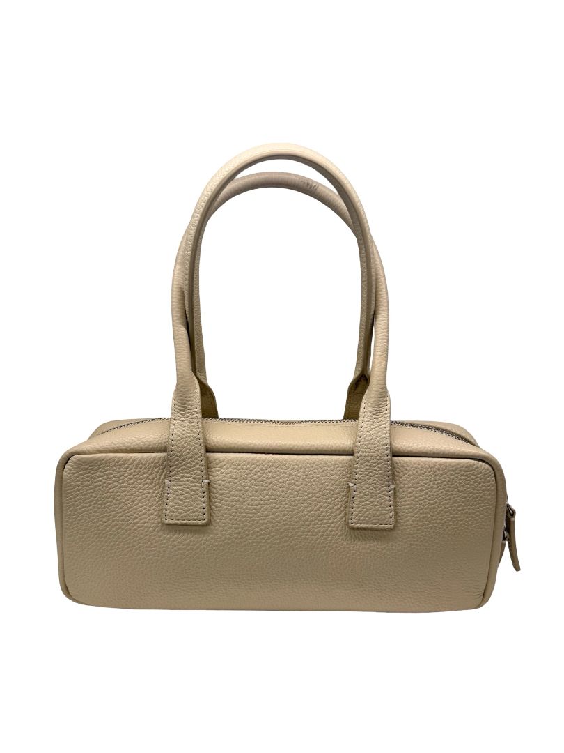 Staud Cream 'Dude' Leather Shoulder Bag.