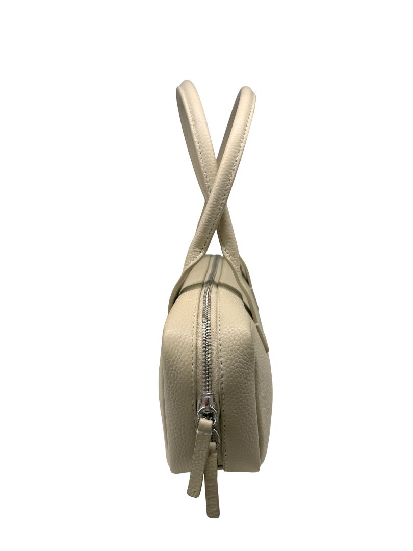 Staud Cream 'Dude' Leather Shoulder Bag.