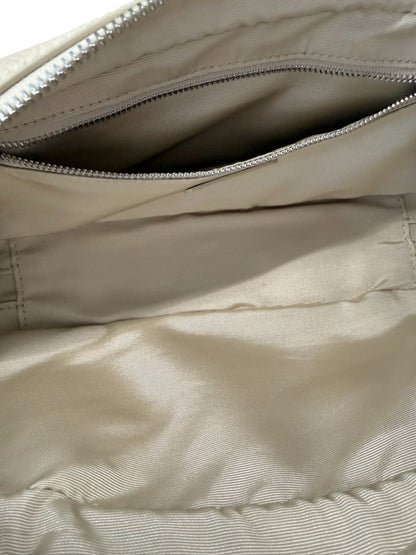 Staud Cream 'Dude' Leather Shoulder Bag.