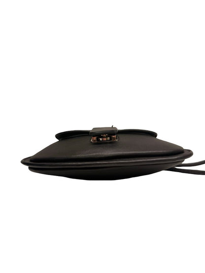 Jil Sander Black Mini 'Crescent' Crossbody Bag.