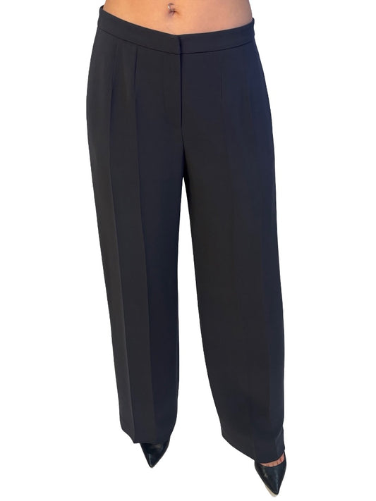 Giorgio Armani Grey Pleated Trousers. Size: 40