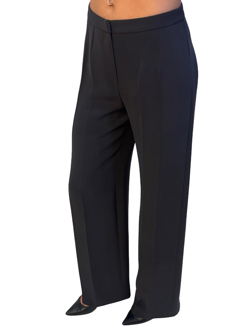 Giorgio Armani Grey Pleated Trousers. Size: 40