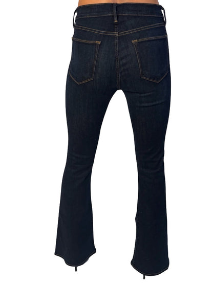 Frame Indigo High Rise Flare Jeans. Size: 29
