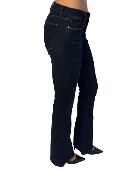 Frame Indigo High Rise Flare Jeans. Size: 29