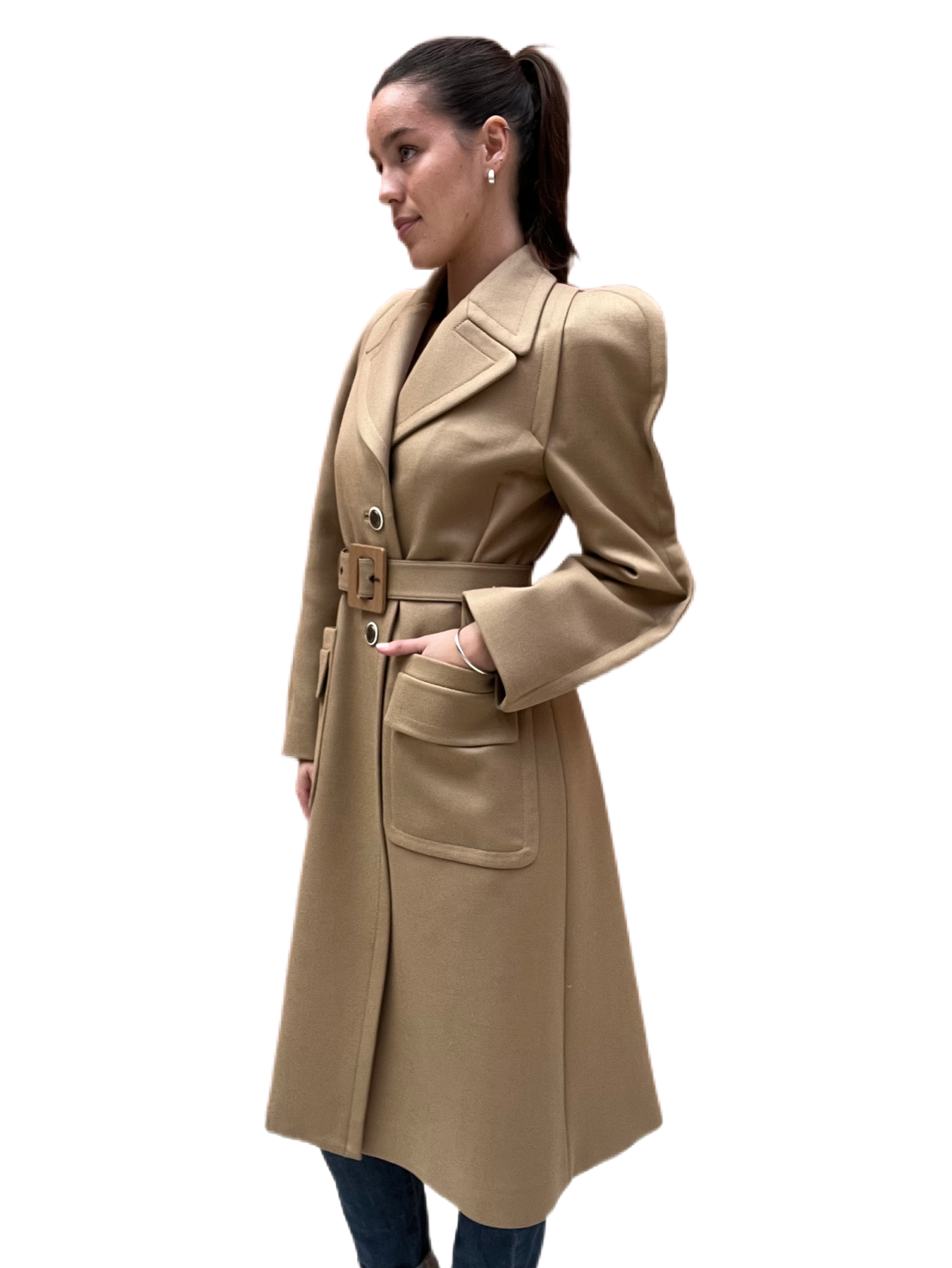 Givenchy Tan Coat. Size: 40