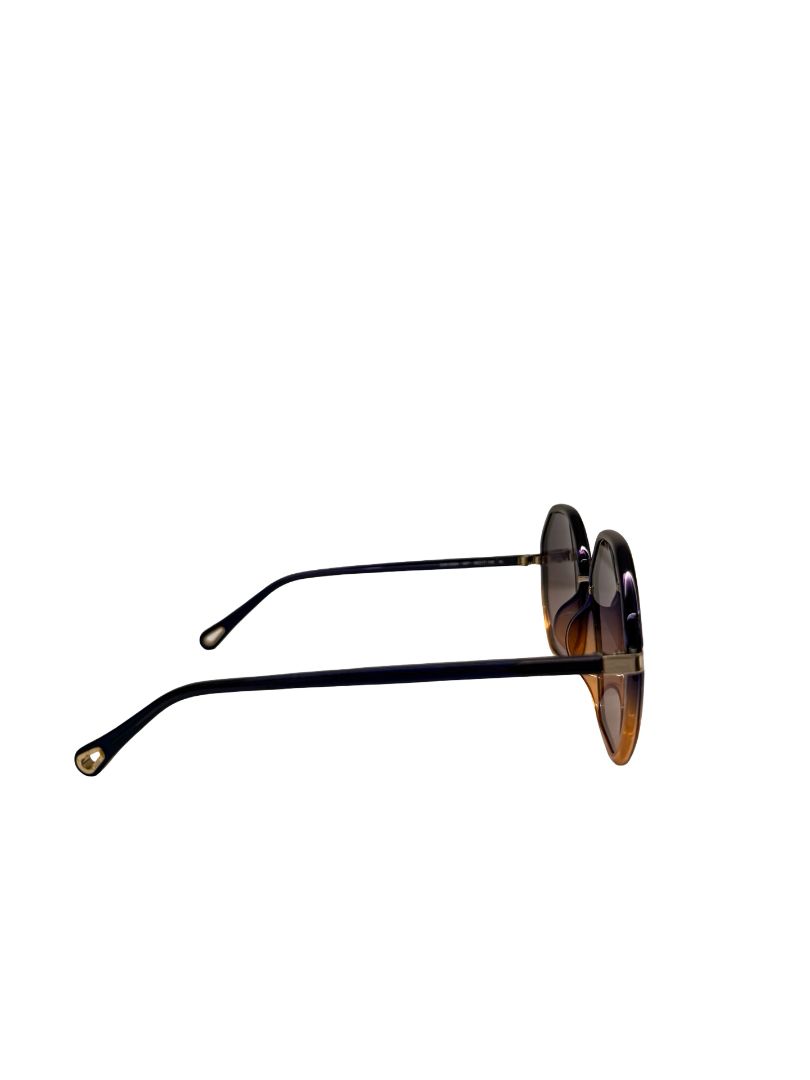 Chloe Purple / Orange Gradient CH0133SA Octagonal Sunglasses.