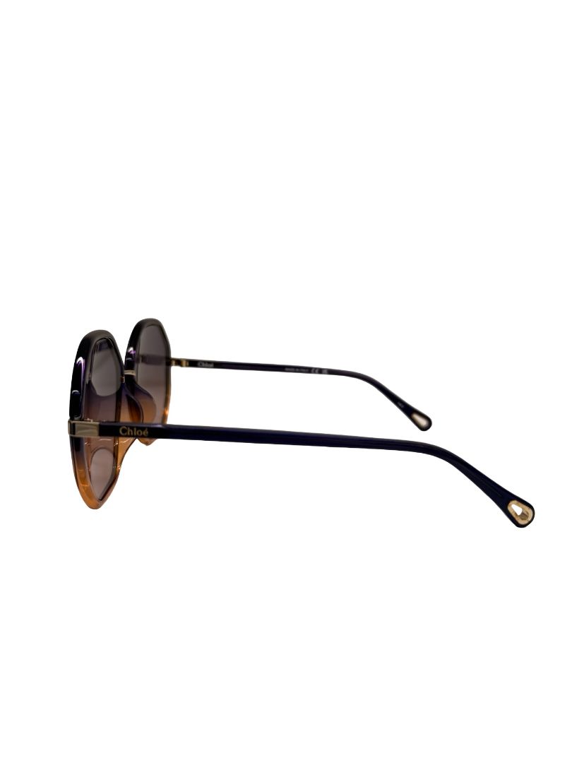 Chloe Purple / Orange Gradient CH0133SA Octagonal Sunglasses.