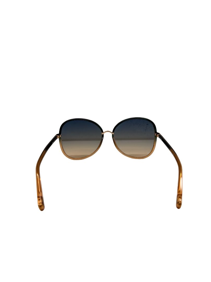 Chloe Green / Beige Gradient Franky CH0030S Round Glasses.