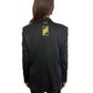 Mastermind Black Blazer with Gold Patches. Size: S