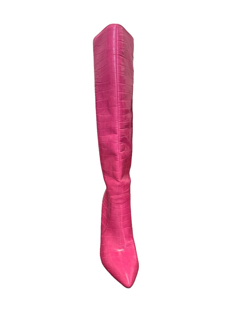 Paname Paname Hot Pink 'High Times' Croc Boot. Size: 39