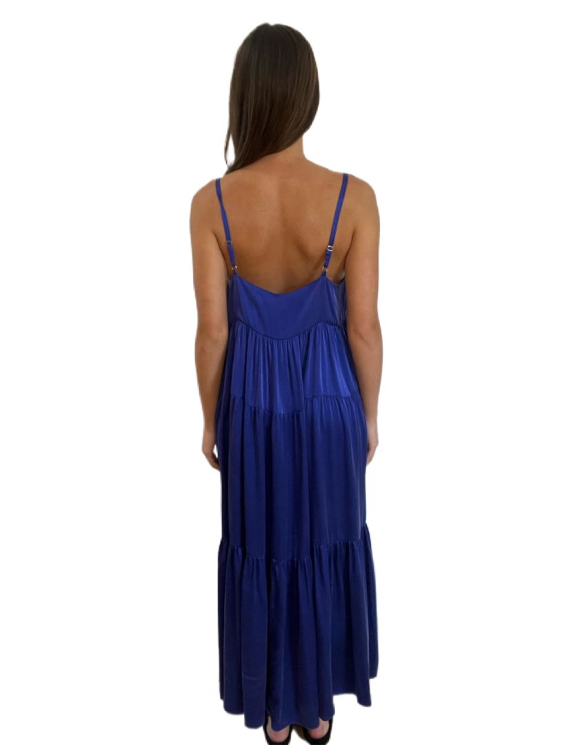 Husk Dark Blue Maxi Dress. Size: 12