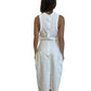 Bassike White Sleeveless Maxi Dress. Size: 2