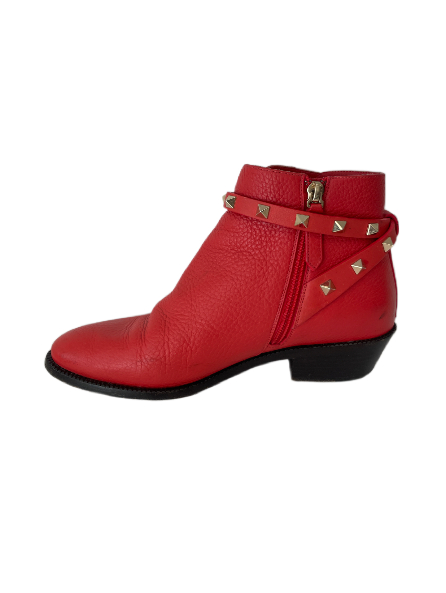 Valentino Red Rockstud Boots. Size: 36.5